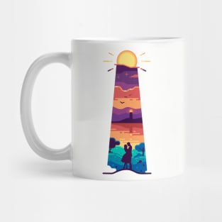 Romantic sunset by the sea Mug